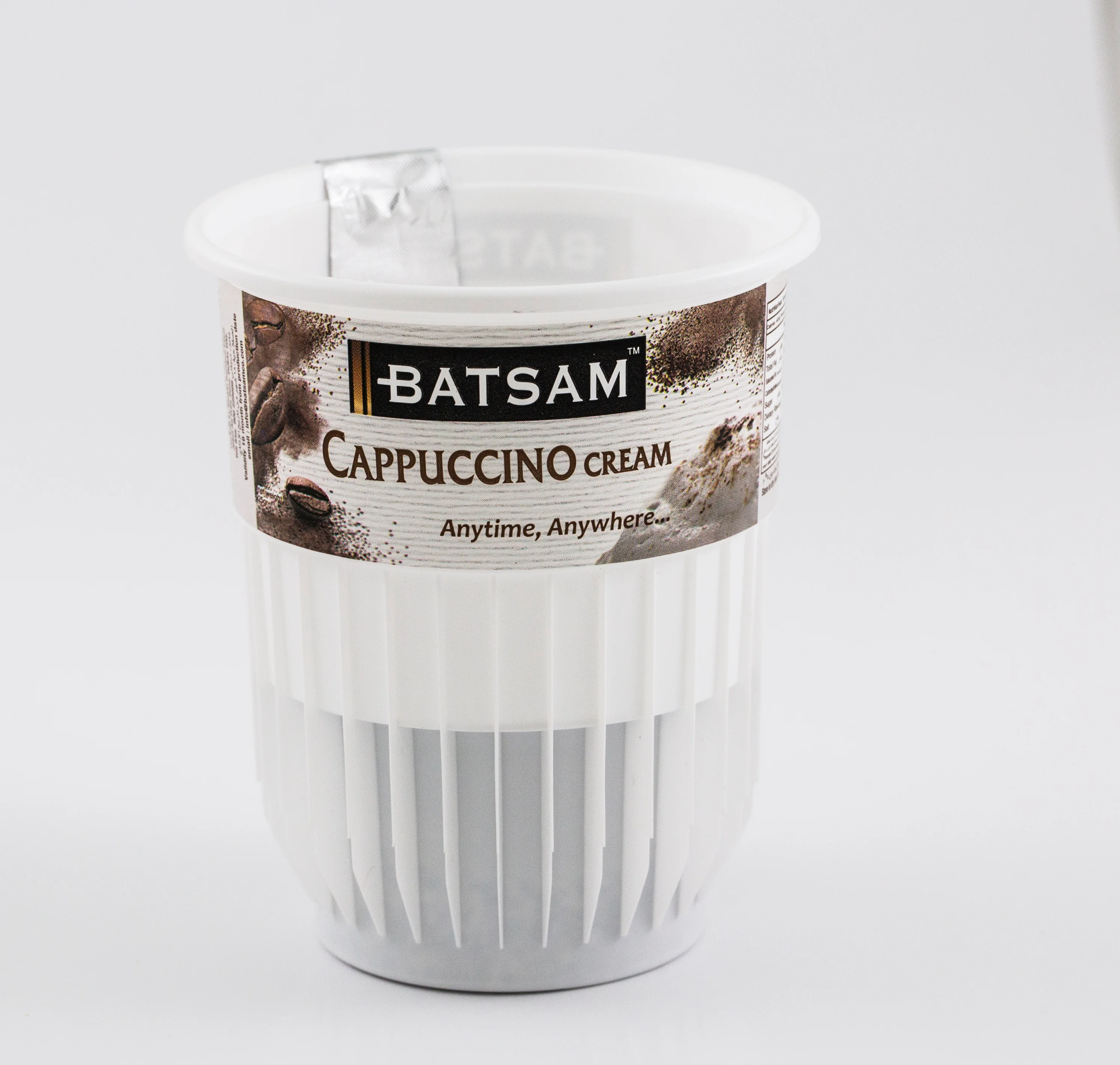 BATSAM™ Cappuccino Cream Instant Coffee — Cup Front View
