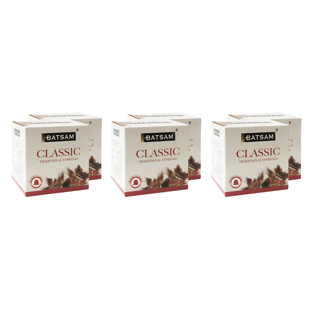 BATSAM™ Classic Coffee 6x10 Capsules (Nespresso® compatible) — Package Front View