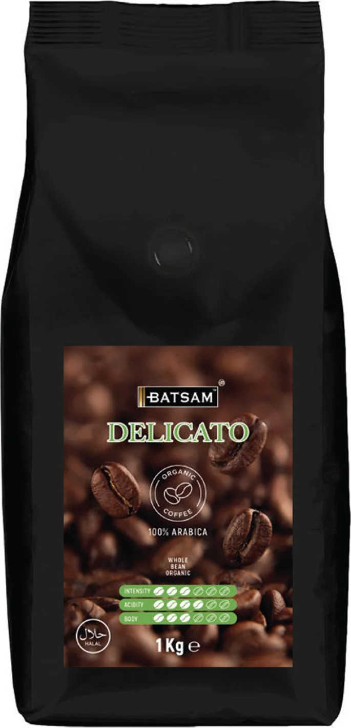 BATSAM™ DELICATO 1000GR COFFEE BEANS — Package Front View