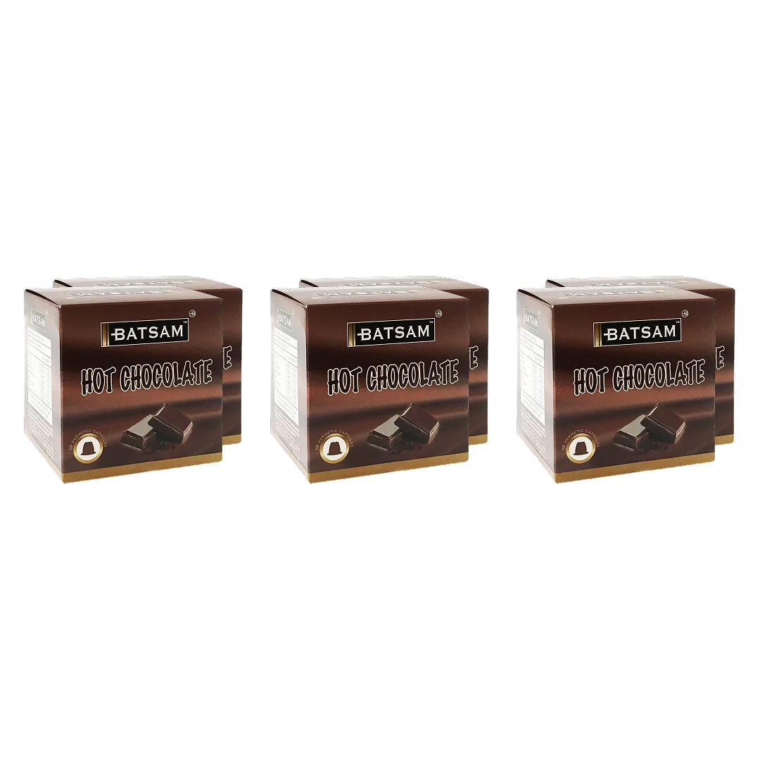 BATSAM™ Hot Chocolate 6x10 Capsules (Nespresso® compatible) — Package Front View