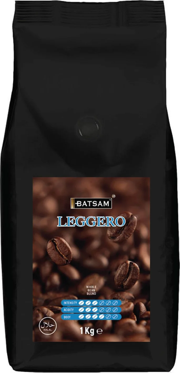 BATSAM™ LEGGERO 1000GR COFFEE BEANS — Package Front View