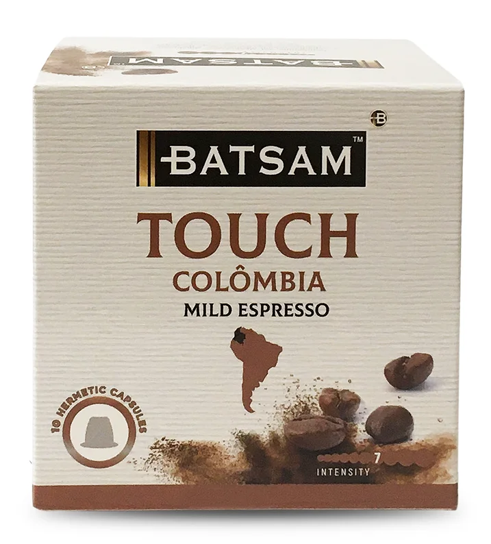 BATSAM™ TOUCH Mild Espresso Coffee Capsules — Front View