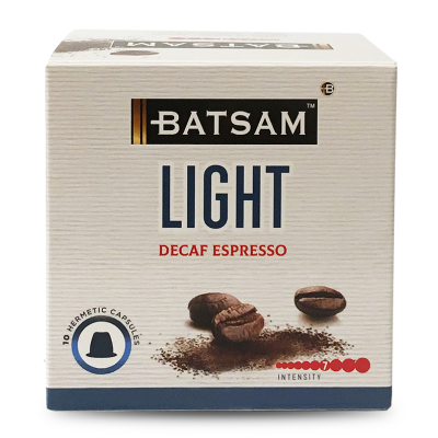 BATSAM™ Light Decaf Espresso Coffee Capsules (Nespresso® compatible) - Front View